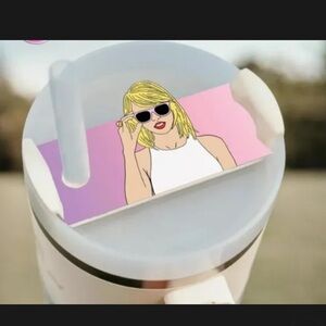Stanley Cup Name  plate Taylor Swift Sunglasses 40oz Cup Size!! Brand New